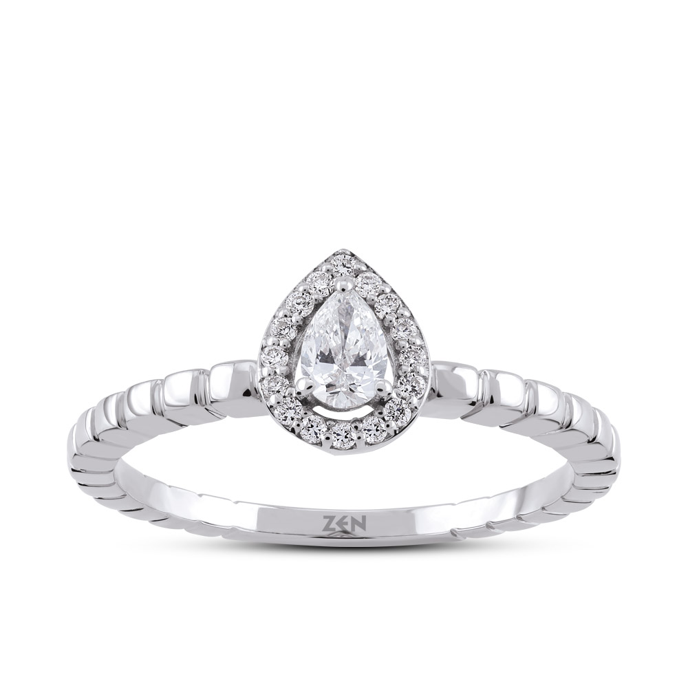 0,21ct Diamond Solitaire Ring